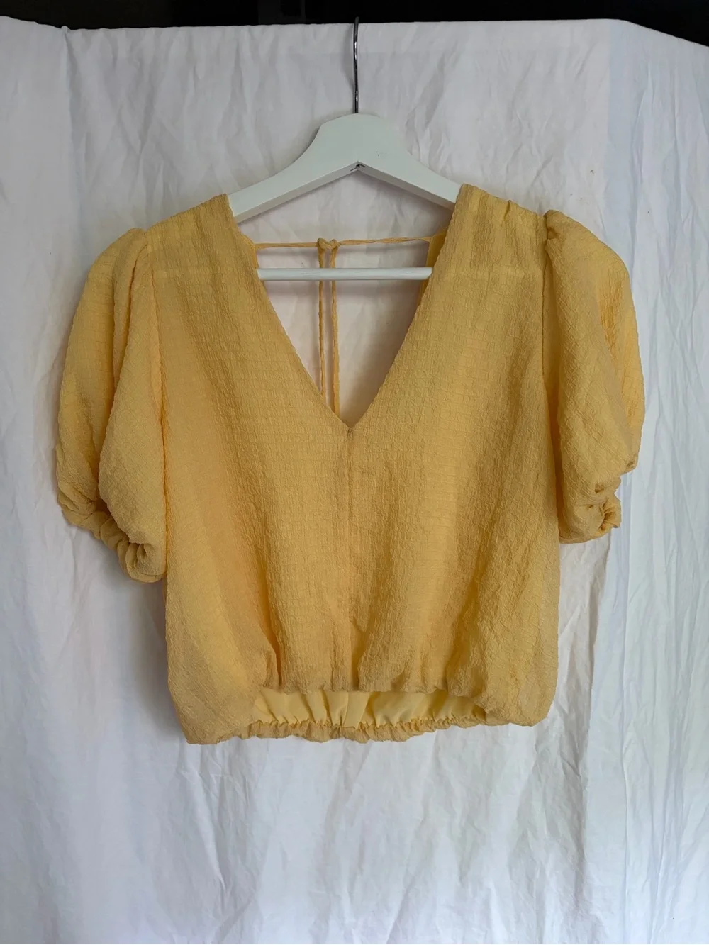 ASTR The Label Puff Sleeve Blouse Size S Chic Summer Statement Boho Pastel